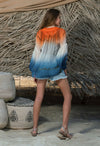 Bluse "Sunset Sky" I mandarin