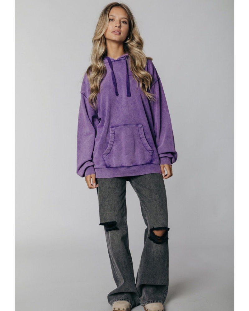 Hoodie "Rough" I purple