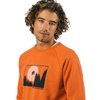 Sweater "E.T. Over the Moon" I retro orange