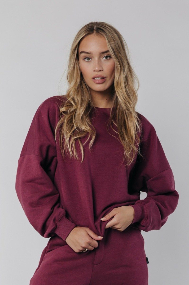 Sweater "Relax" I burgundy