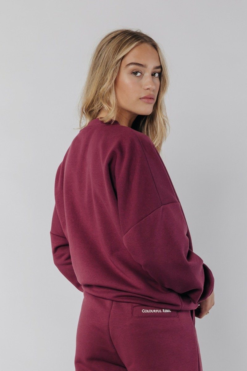 Sweater "Relax" I burgundy