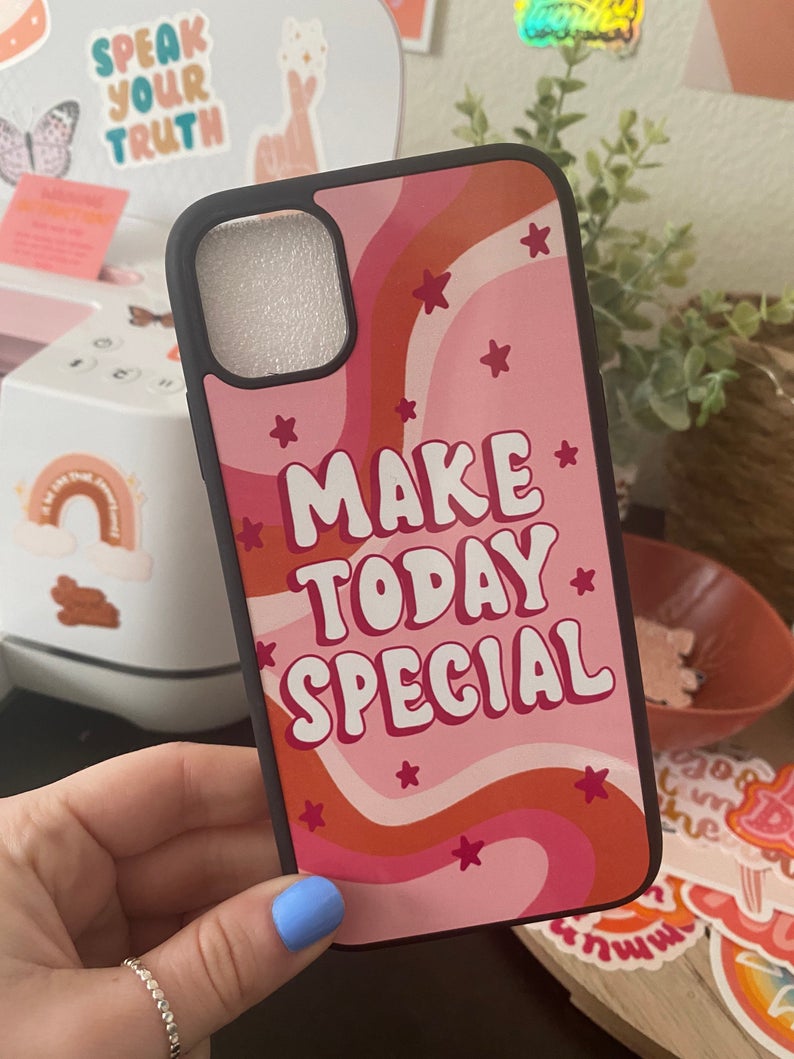 iPhone Case "Make Today Special" I pink/orange