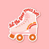 Sticker "Rollerskate" I pink