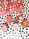 iPhone Grip "Smiley Face" I pink/orange