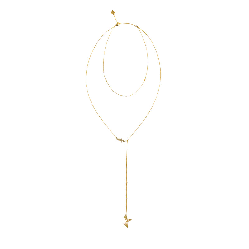 Halskette „Nova Lariat" I gold